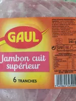 Jambon cuit supérieur 6 tranches
