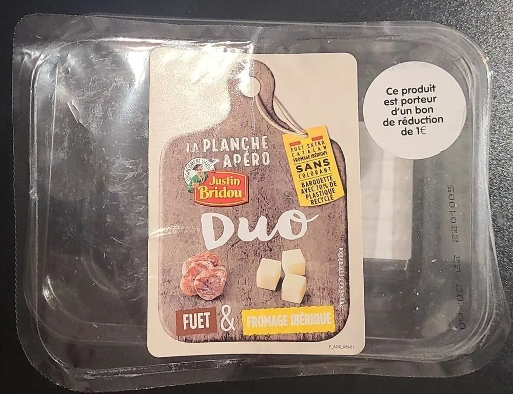 Duo fuet et fromage ibérique