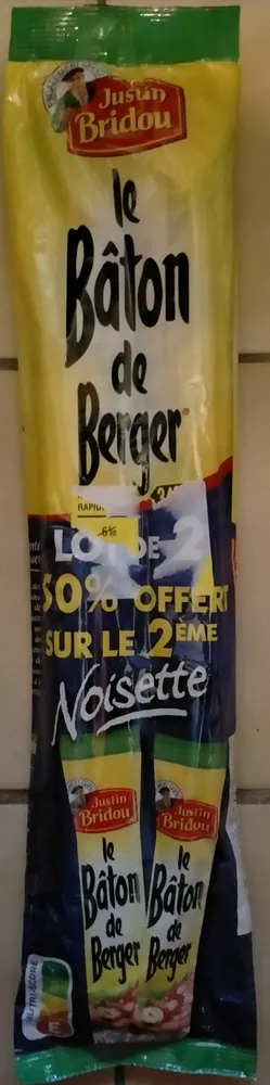 bâton de berger noisette lot de 2