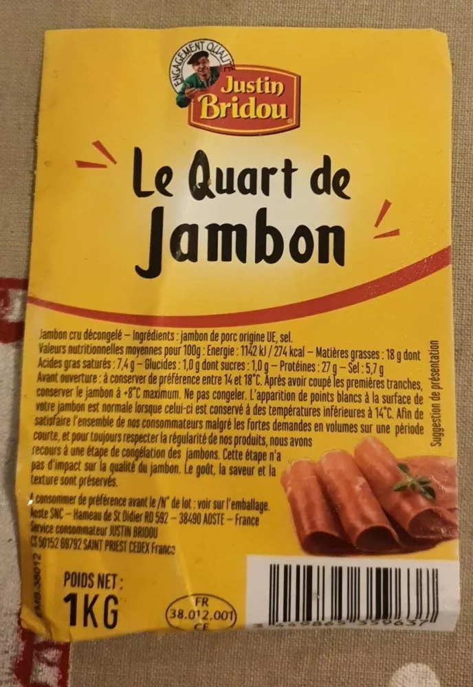 Le quart de jambon