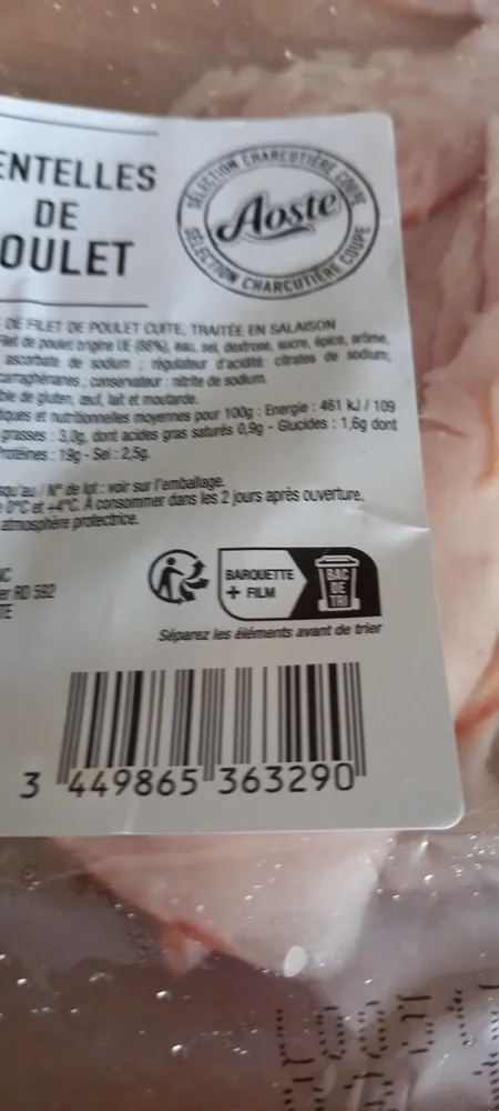 Dentelle de poulet