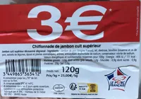 Chiffonade de jambon cuit supérieur