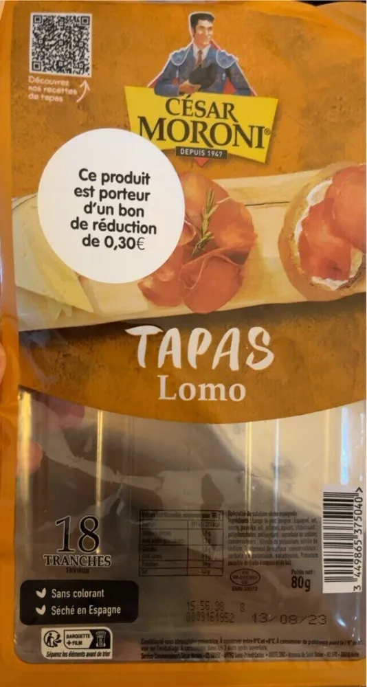 Tapas lomo