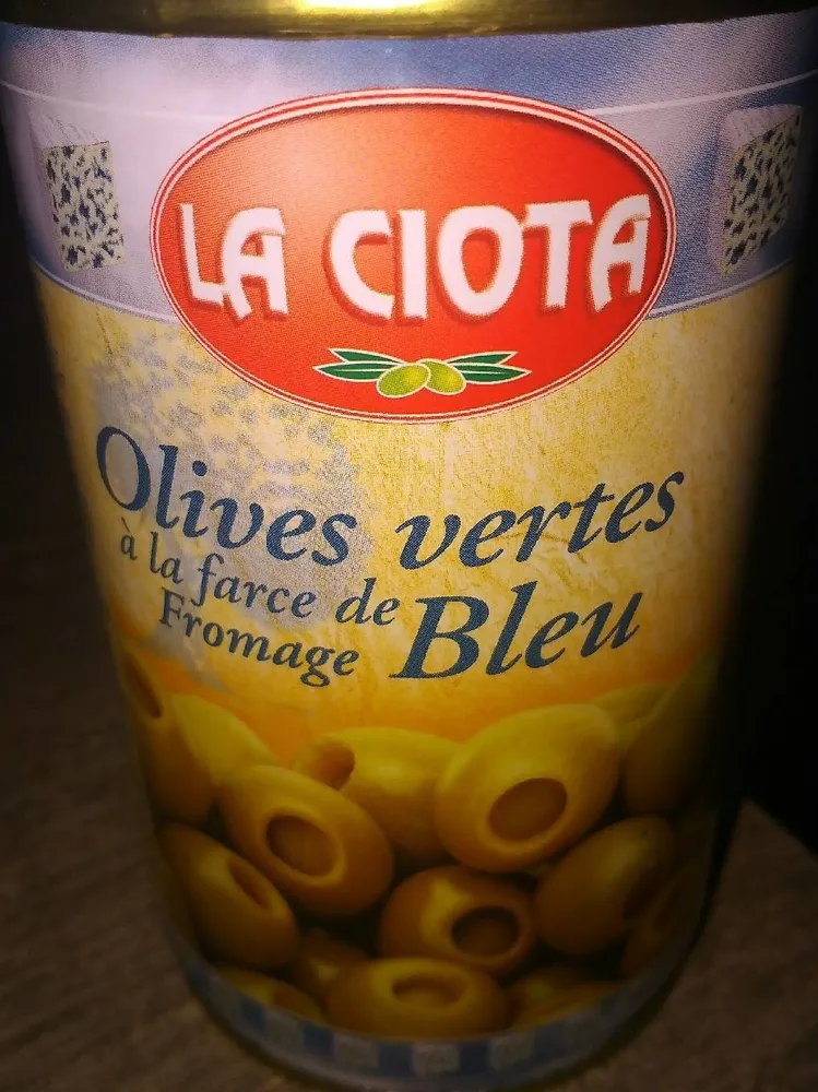 Olives vertes au bleu