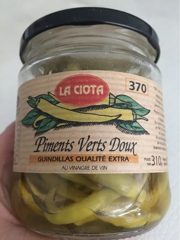 Piments verts doux guindillas