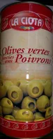 2 / 1 Olive Verte Farcie Poivron La Ciotat