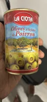 Olives vertes farcies aux poivrons