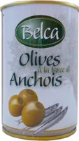 Olives vertes à la farce d'anchois