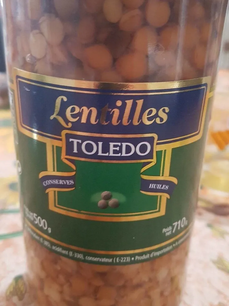 Lentilles conservés l'huiles