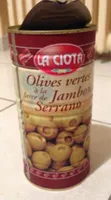 Olives vertes à la farce de Jambon Serrano