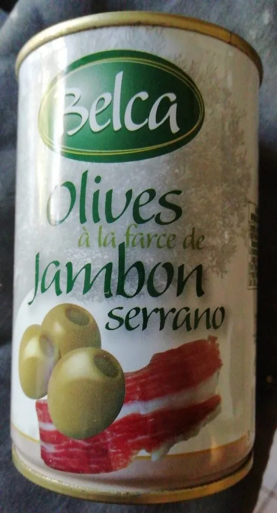 Olives à la farce de jambon serrano