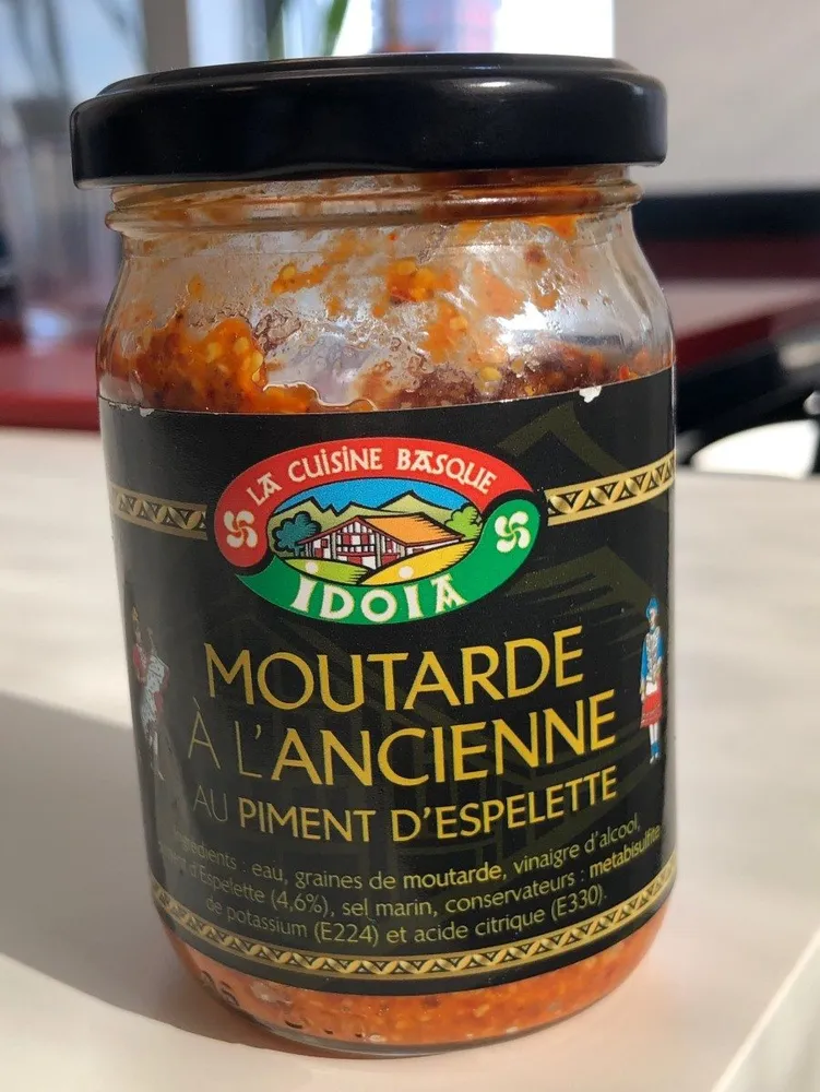 Moutarde à l'ancienne au piment d'espelette