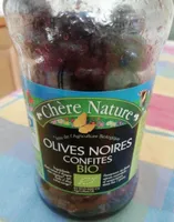 Olives noires confites