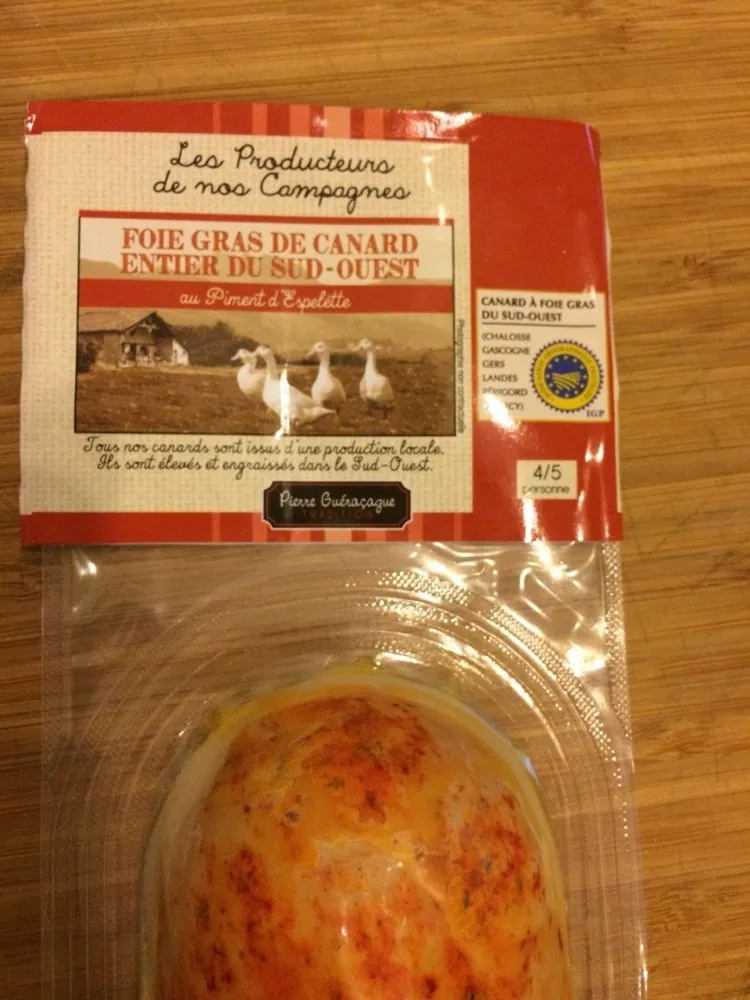 Foie gras de canard entier du sud ouest