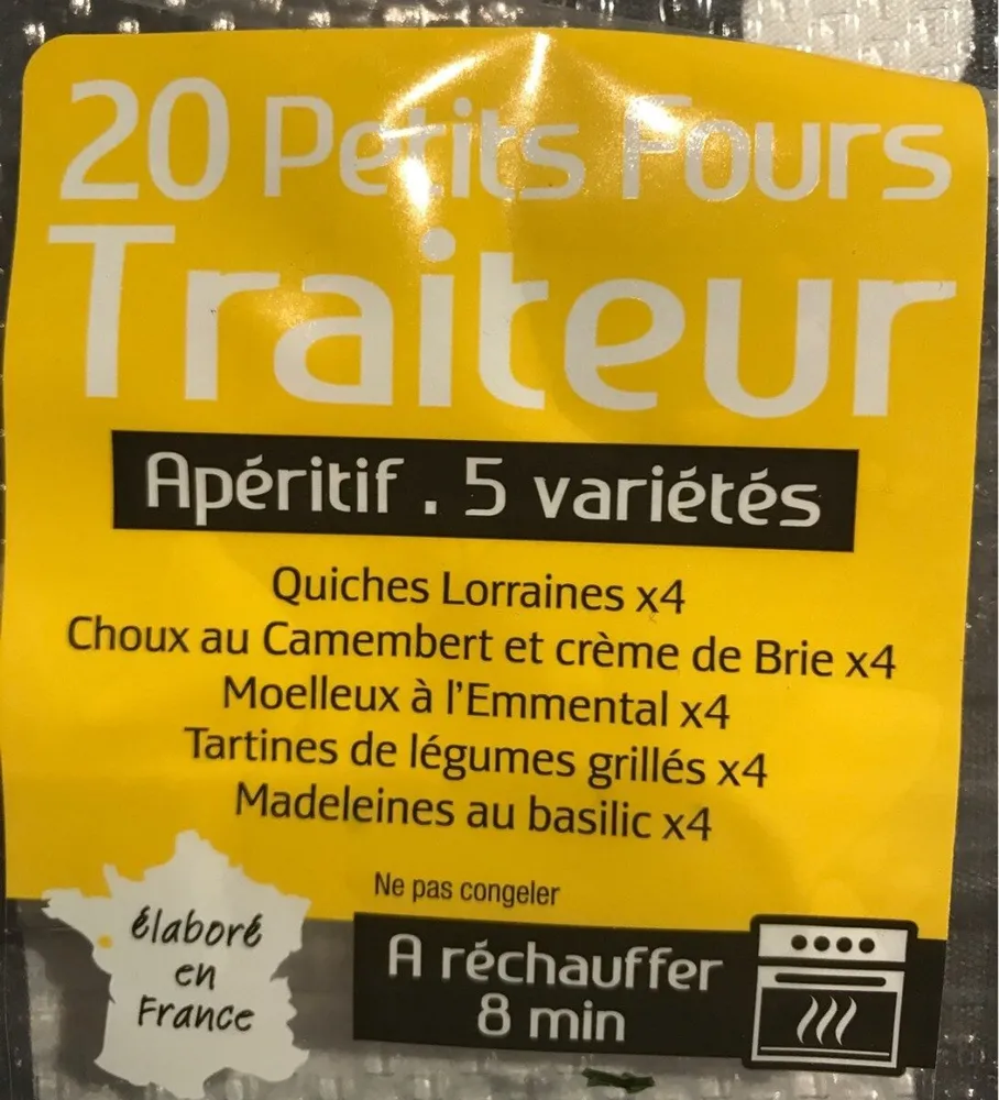 20 petits fours traiteur