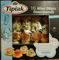 16 mini blinis gourmands