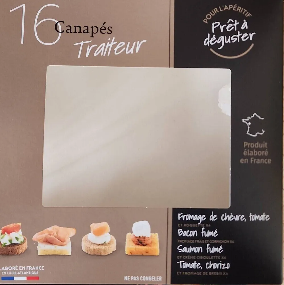 16 canapés traiteur