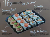 16 canapés de la mer