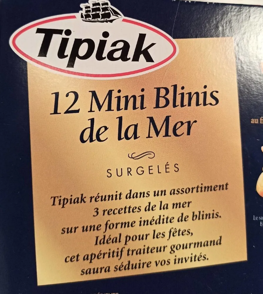 Mini blinis de la mer