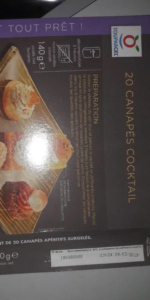 Canapés cocktail