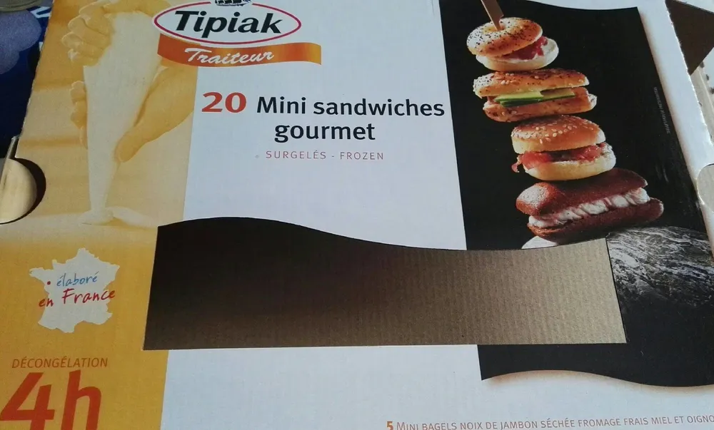 20 mini sandwiches gourmet