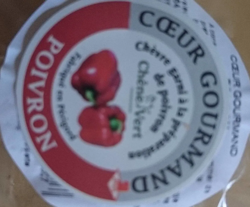 CŒUR GOURMAND Fromage chèvre frais poivron