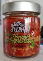 Piments végétariens en morceaux avec huile d olive