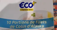 10 portions de filets de colin d'Alaska