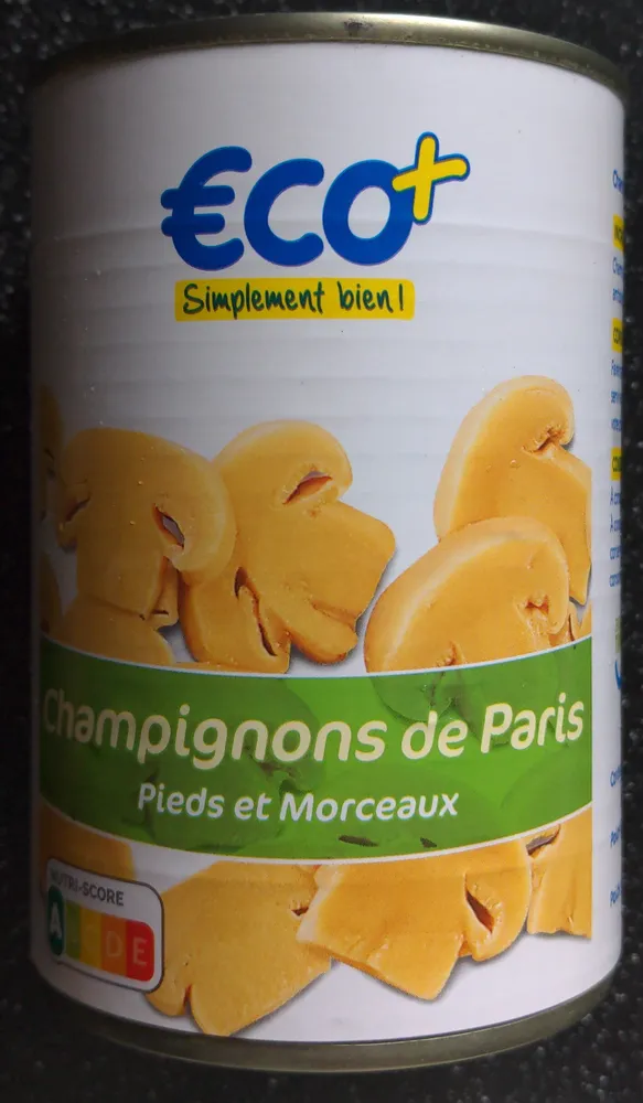 Champignons pieds morceaux 1/2