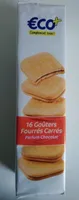 16 Goûters fourrés carrés parfum chocolat