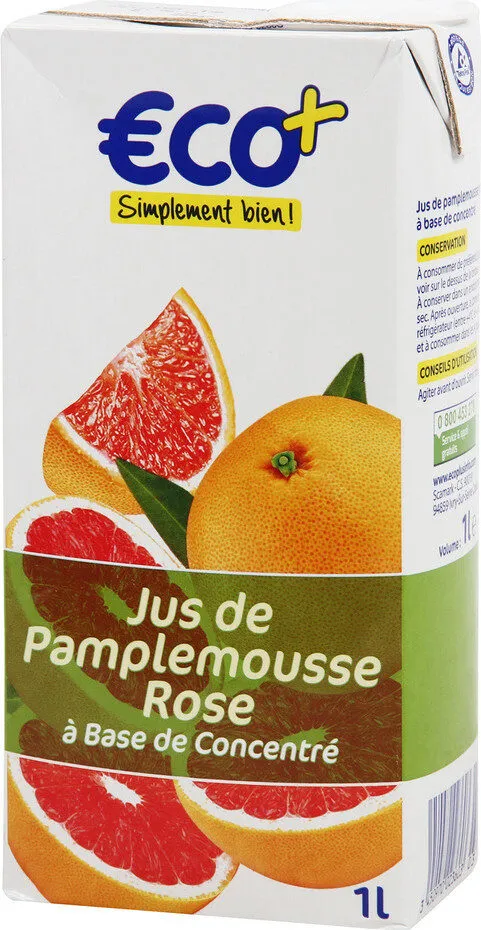 Jus de pamplemousse rose ABC