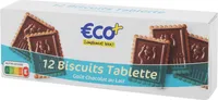 Biscuits tablettes chocolat au lait