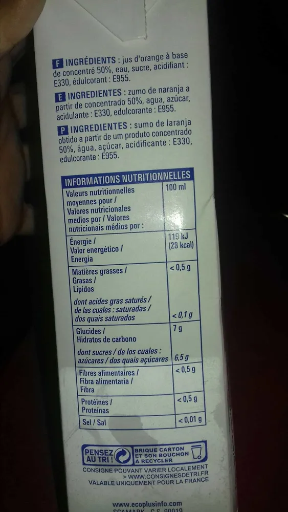 Nectar d'orange