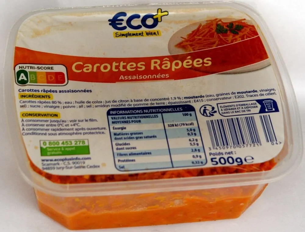 Carottes Râpées Assaisonnées