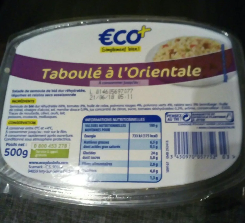 Taboulé à l'orientale