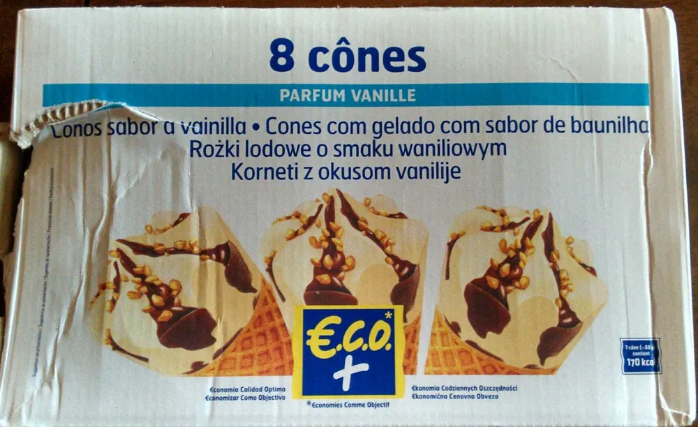 8 Cônes Parfum Vanille