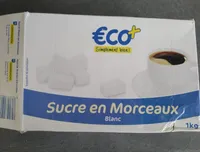 Sucre en morceaux, blanc