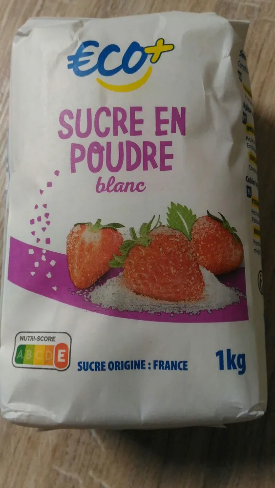 Sucre en poudre blanc