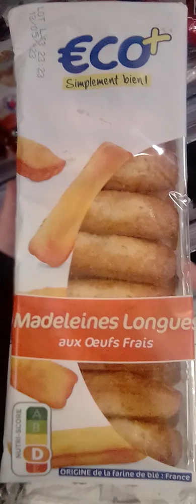 Madeleines Longues - aux Oeufs Frais