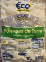 Pommes de terre entières, épluchées
