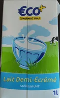 Lait Demi-Ecrémé - Stérilisé UHT