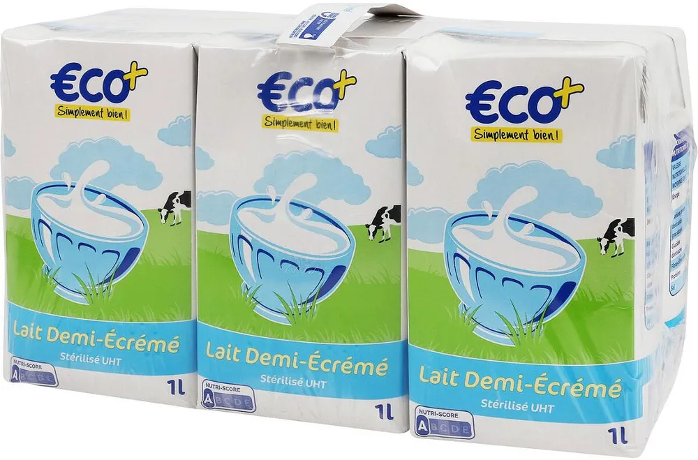 Lait Demi-Ecrémé - Stérilisé UHT