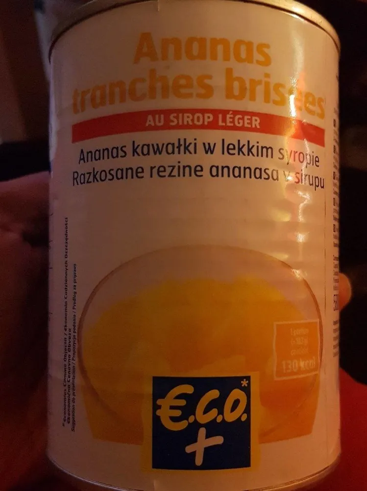 Ananas en Tranches au Sirop Léger