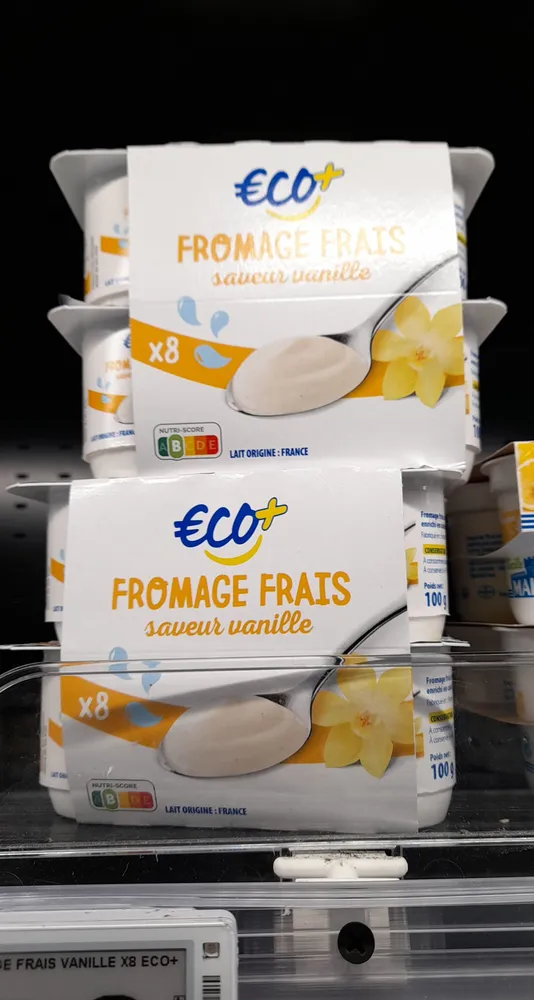 Fromage frais saveur vanille