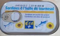 Sardines à l'huile de tournesol