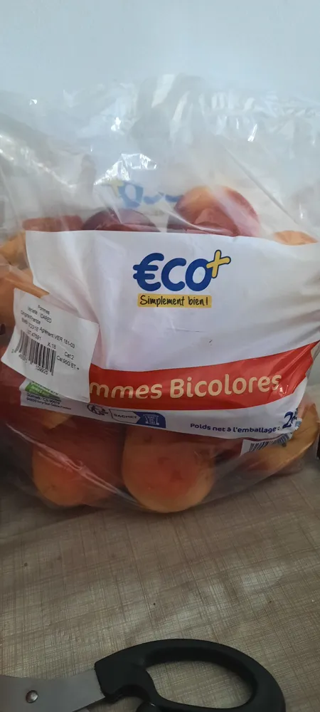 Pommes bicolores