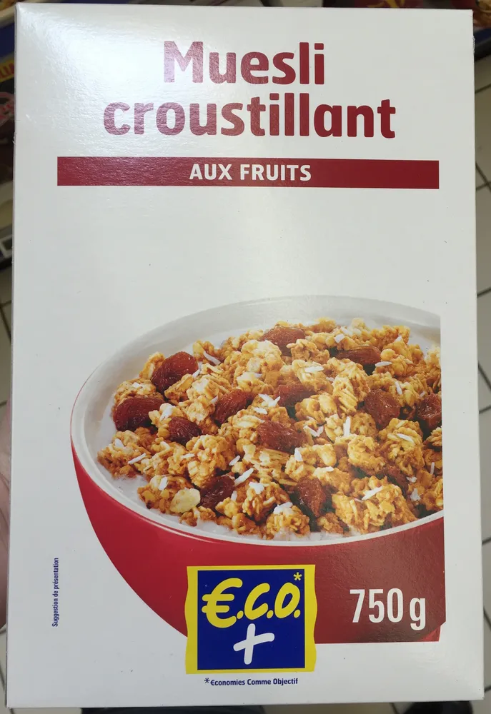 Muesli croustillant aux fruits