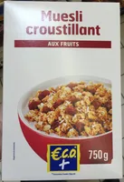 Muesli croustillant aux fruits