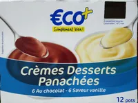 Crèmes desserts panachées