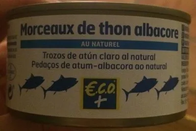 Morceaux de thon albacore au naturel